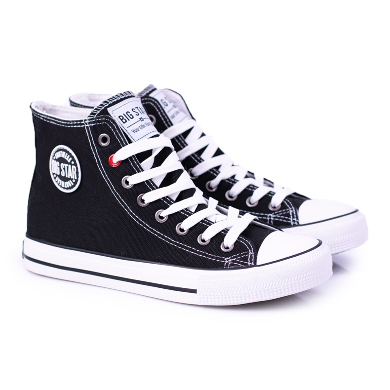 Tênis alto preto feminino Big Star T274027