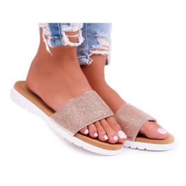 Lu Boo feminino sandálias de lantejoulas champanhe guloseimas rosa