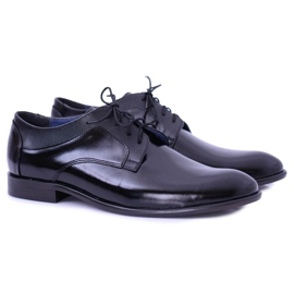 Bednarek Polish Shoes Calçados masculinos Brogues Bednarek Elegantes Sapatos Formais de Couro Preto Maksim