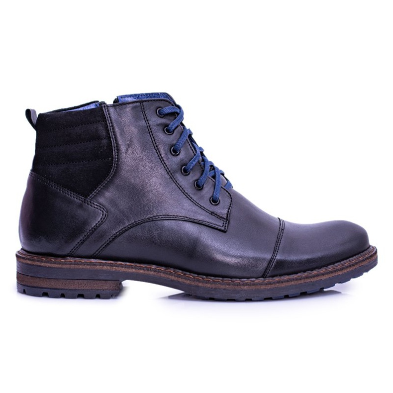 Botas masculinas em couro Nikopol Botas Ford pretas preto