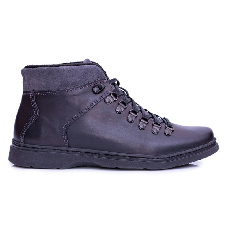 Botas quentes masculinas Neex Couro Preto Botas Timmo
