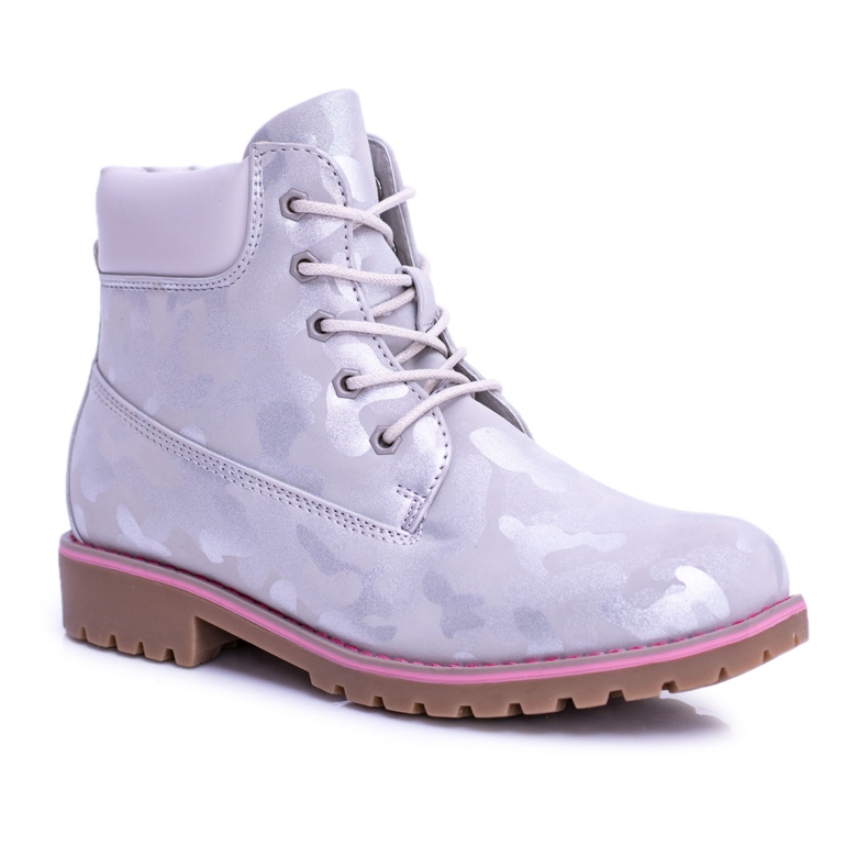 EVE Botas juvenis cinza quente infantil Trappers MoroStyle