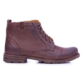 Polbut Botas quentes masculinas marrons mortale castanho