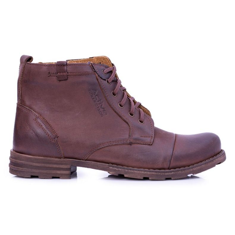 Polbut Botas quentes masculinas marrons mortale castanho