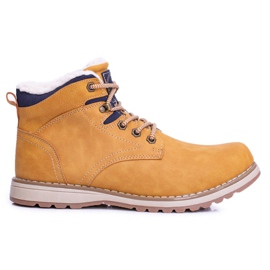 Vico Sapatos de trekking masculinos quentes com lã de camelo Nuss marrom