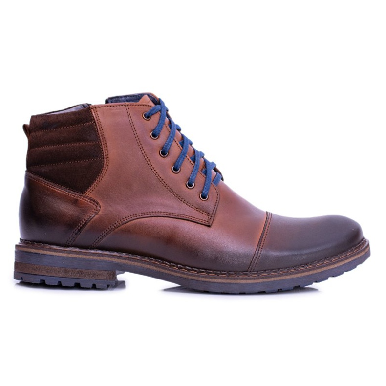 Botas Nikopol Couro Masculino Botas Ford Marrom castanho