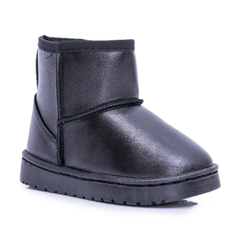 FRROCK Botas de neve infantis quentes para crianças Scooby preto