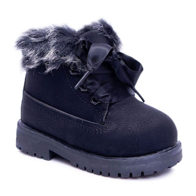 FRROCK Fobos Botas Quentes Negras Infantis preto