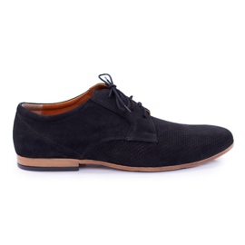 Bednarek Polish Shoes Homens Bednarek Nubuck Openwork Preto Hermes