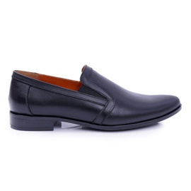 Bednarek Polish Shoes Sapatos de deslizamento para homem Bednarek Couro Preto Trocky