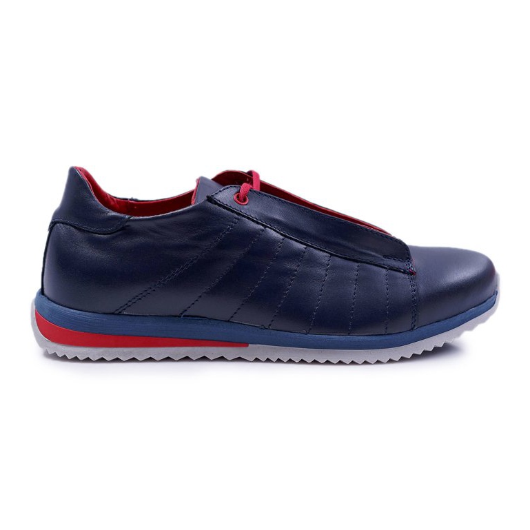 Bednarek Polish Shoes Calçados masculinos Brogues Bednarek esportivos de couro azul marinho Geos