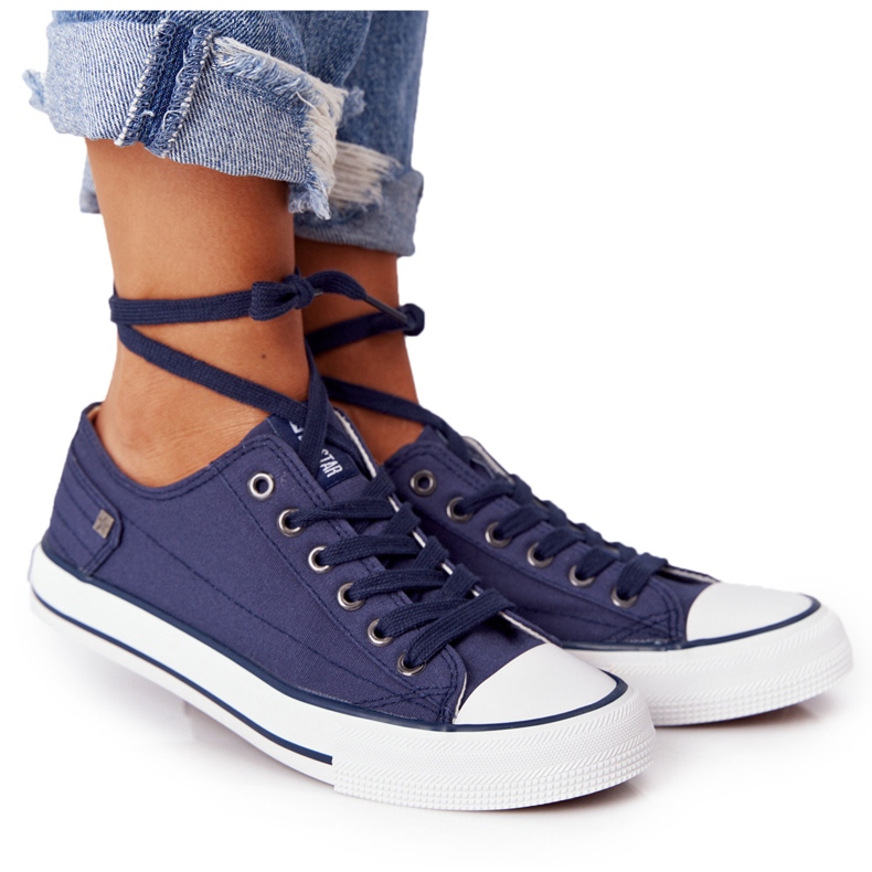 Tênis feminino Big Star Rubber Toe Azul marinho DD274335