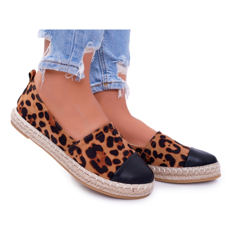 NFR Alpercatas leopardo Flaty feminino castanho
