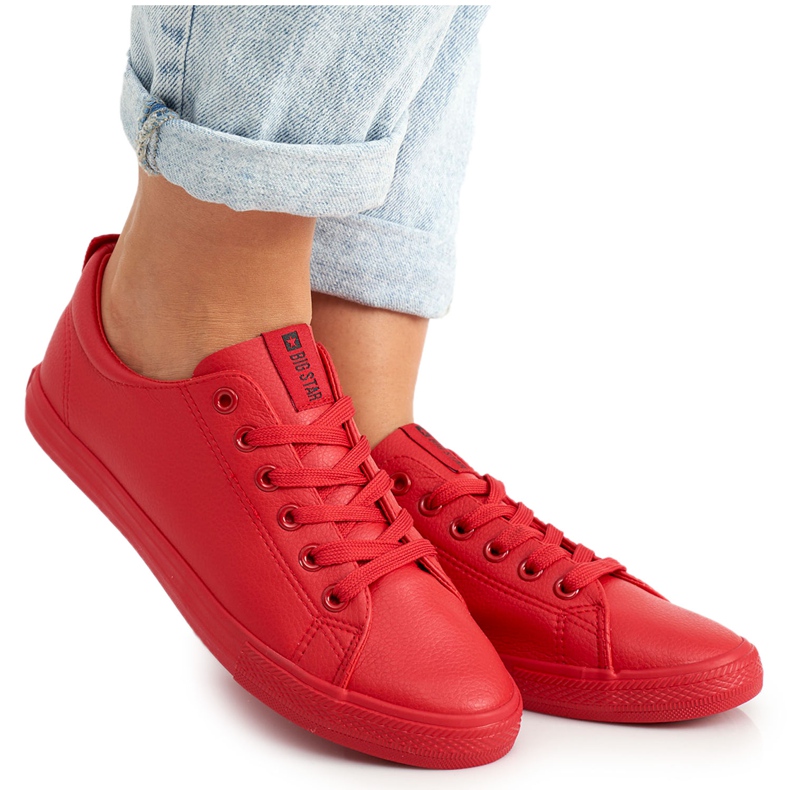 Tênis feminino Big Star Red DD274686 vermelho