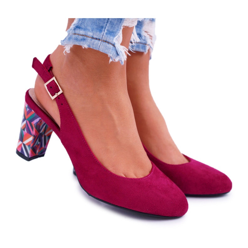 Sapatos de salto feminino Sergio Leone SK788 Fuchsia Lati rosa