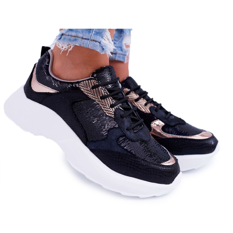 Moow Calçados Esportivos Femininos Black Rendy preto amarelo