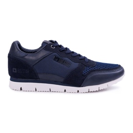 Sapatas esportivas masculinas Big Star azul marinho DD174108 azul-marinho
