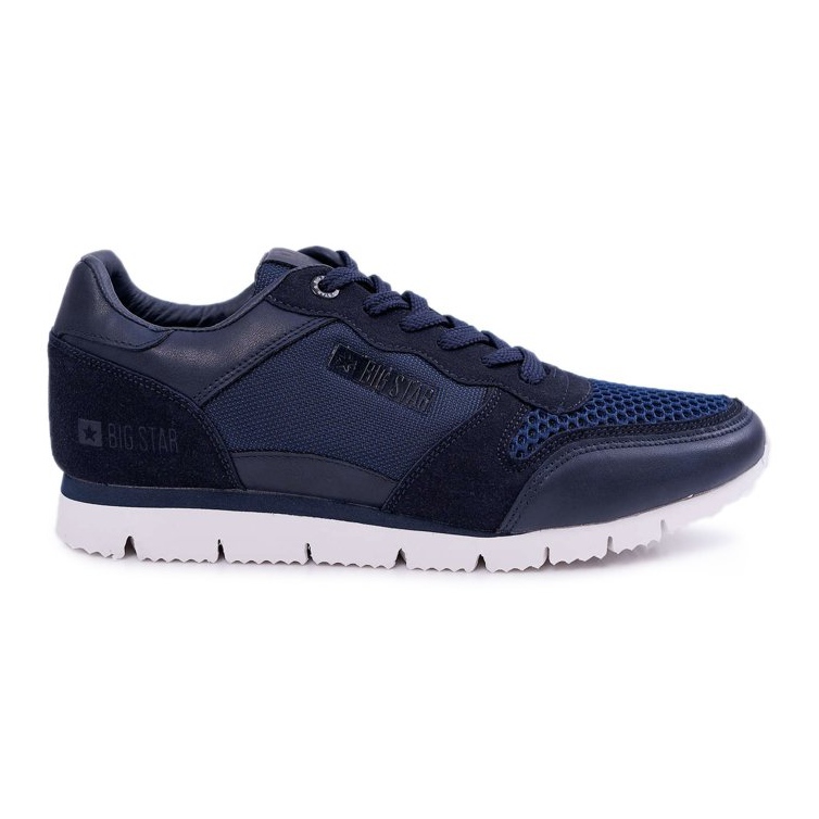 Sapatas esportivas masculinas Big Star azul marinho DD174108