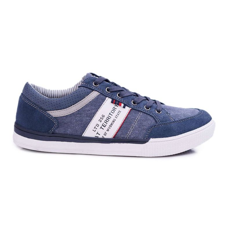 McBraun Sapatos esportivos masculinos Federico azul marinho