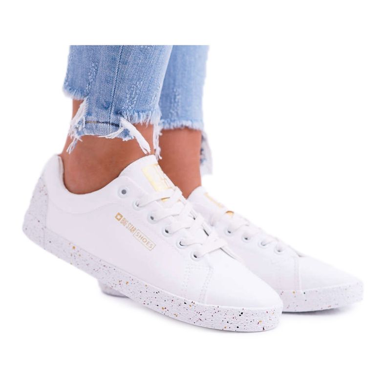 Tênis feminino Big Star Red Star White AA274A007 branco