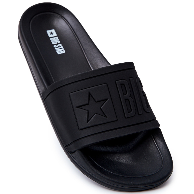 Chinelos masculinos Big Star Rubber Black DD174690 preto
