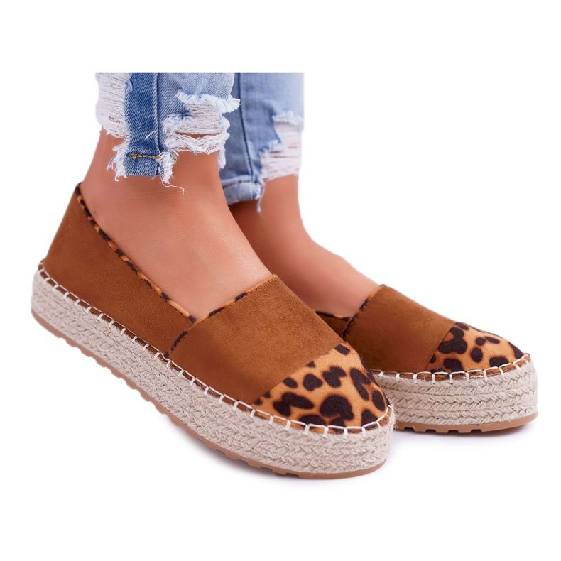 Alpercatas Camel com Plataforma Ringer feminino castanho