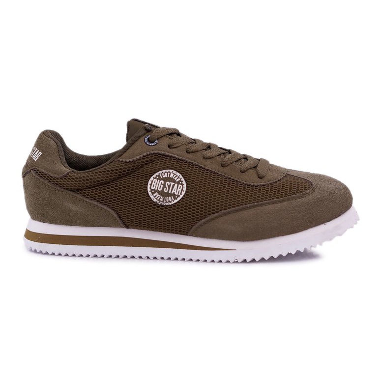 Sapatas esportivas masculinas Big Star Khaki DD174088 verde