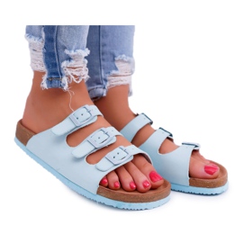 Chinelos femininos azul claro Big Star DD274137