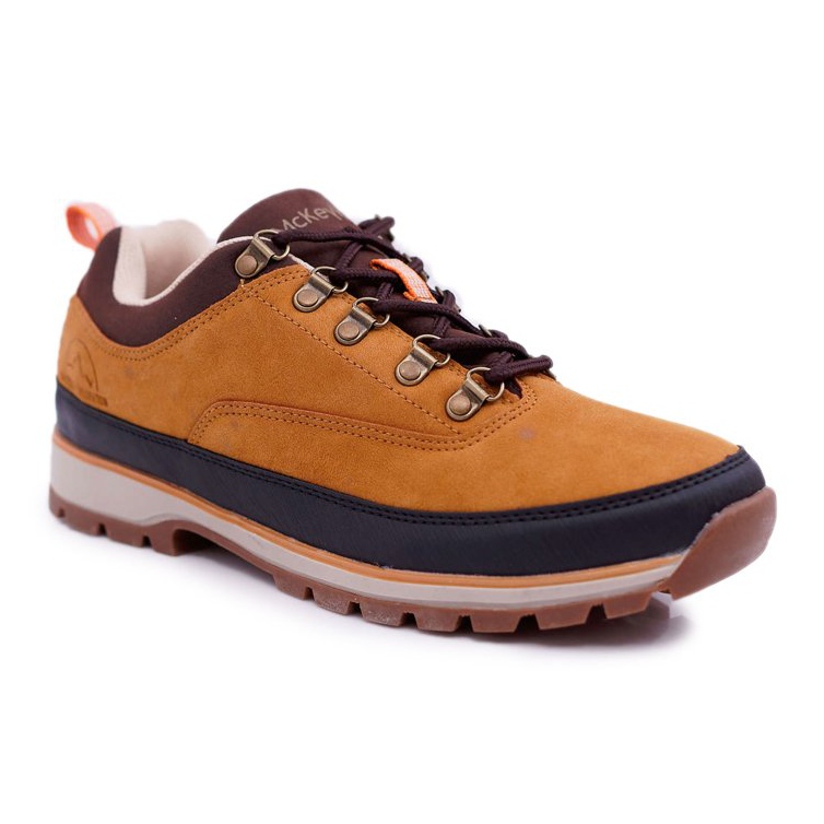 Mckeylor Sapatos de trekking masculinos Camel Savian castanho
