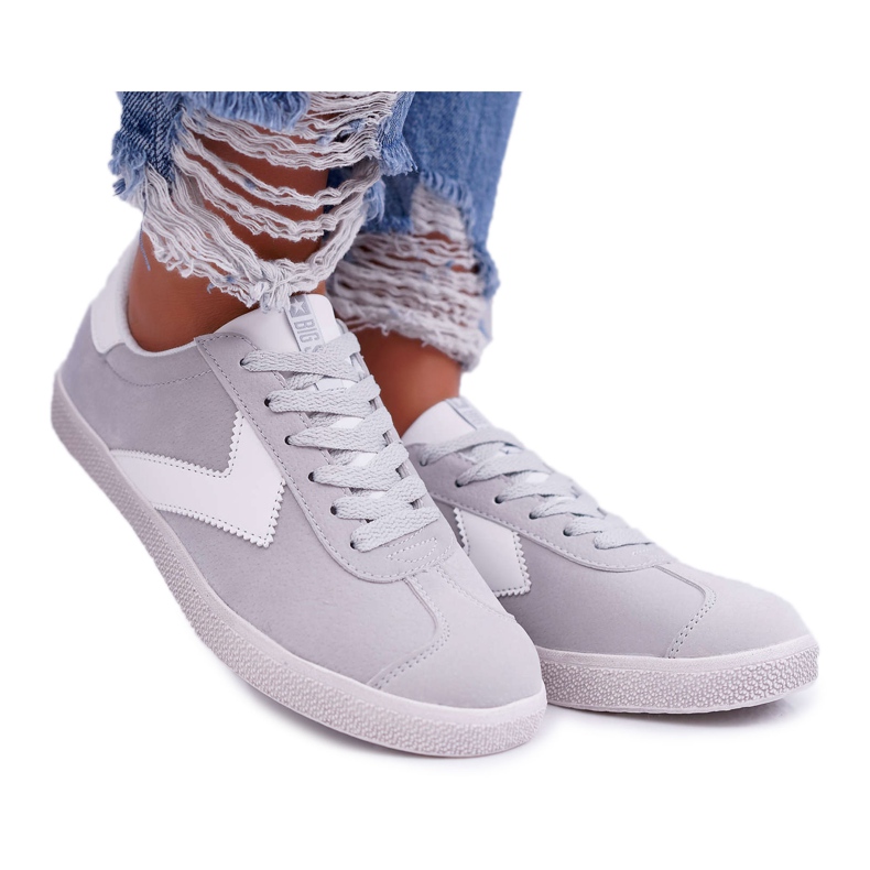 Sapatas esportivas femininas Big Star Grey DD274296 cinza