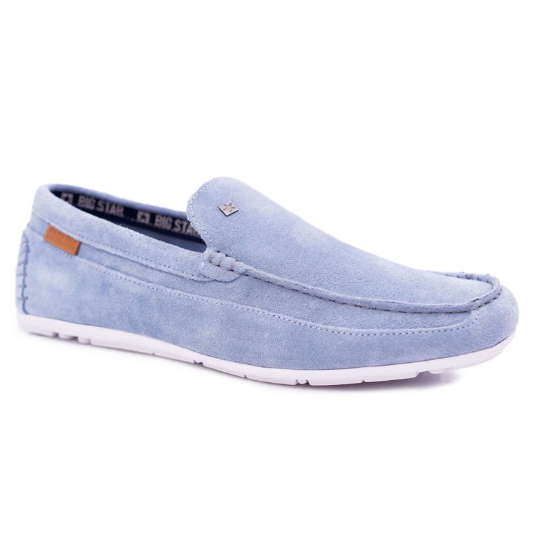 Mocassins masculinos Big Star Blue DD174421 azul