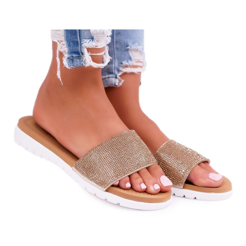 Lantejoulas de lantejoulas douradas femininas Lu Boo dourado