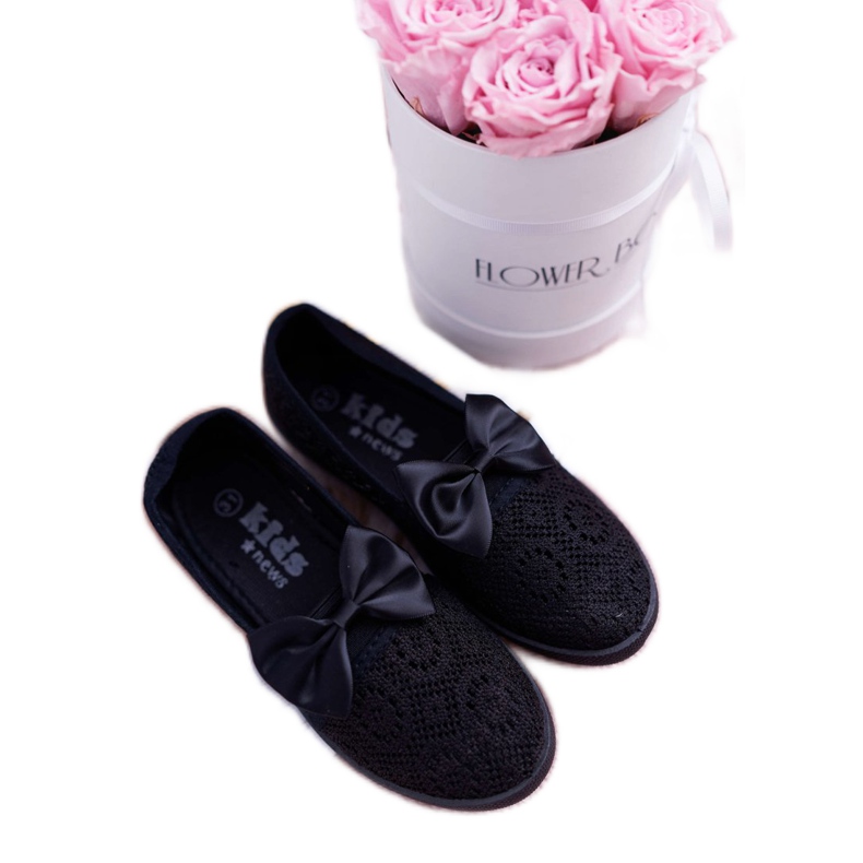 EVE Tênis infantil de renda preta Dudi preto