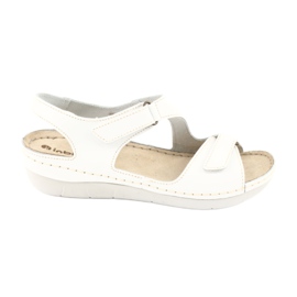 Sapatos femininos Inblu sandálias 158D113 branco