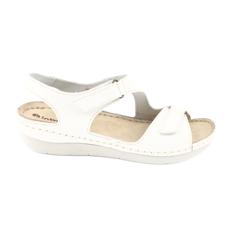 Sapatos femininos Inblu sandálias 158D113 branco