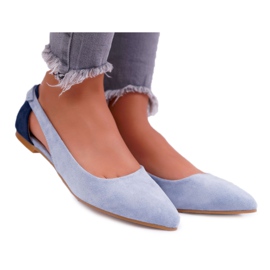 Lu Boo Ballerina In Spitz Blue Suede Better azul Lu Boo Ballerina In Spitz Blue Suede Better azul