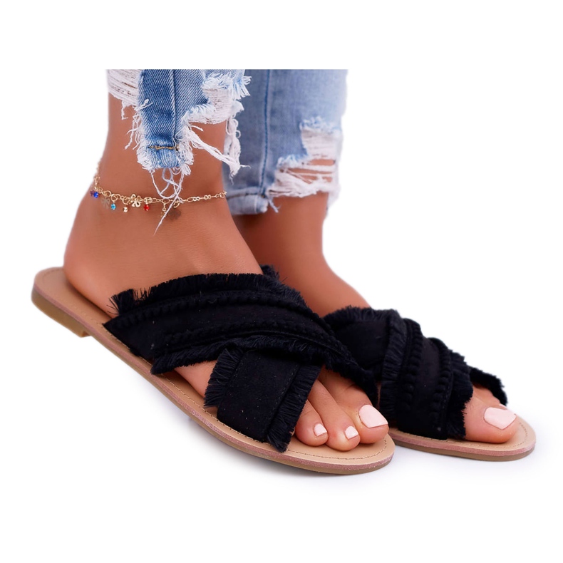 Vices Chinelos femininos vícios 7269 Black Jamen preto