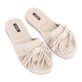 Chinelos femininos Beige Boho Vices 8458 bege