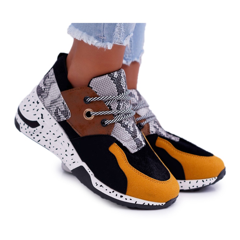 FRJEIN Calçados esportivos femininos Snake Mix Timoti multicolorido