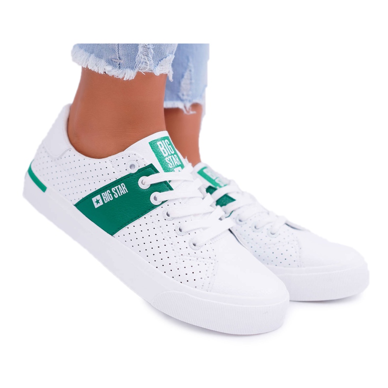 Tênis feminino Big Star White EE274336 branco