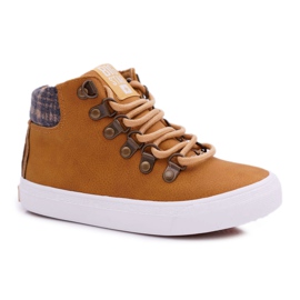Tênis infantil masculino Big Star Camel EE374039 marrom