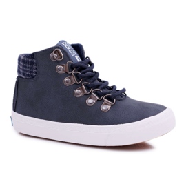 Tênis infantil masculino Big Star azul marinho EE374038 azul-marinho