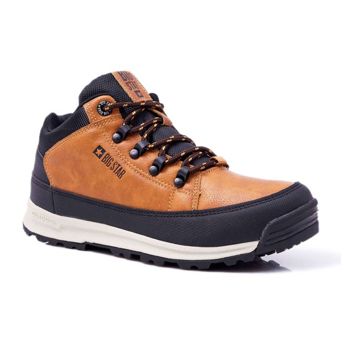 Sapatos de trekking masculino Big Star High Outdoor Camel EE174464 castanho