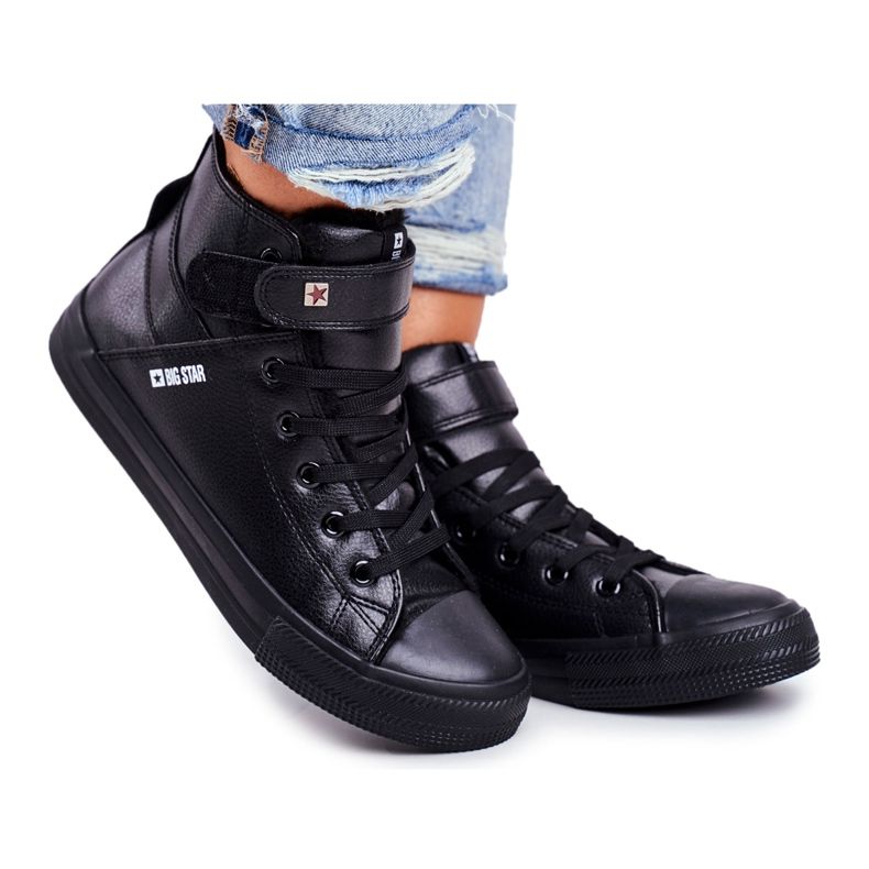 Tênis feminino Big Star Warm Black V274542FW preto