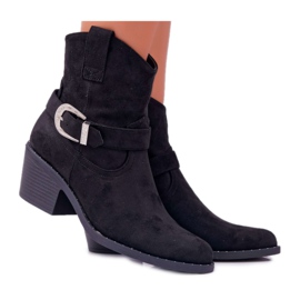 Botas femininas de salto plano Preto Arraso