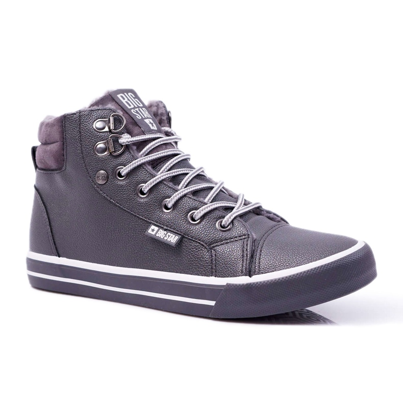 Tênis feminino Big Star High Grey Quente EE274413 cinza