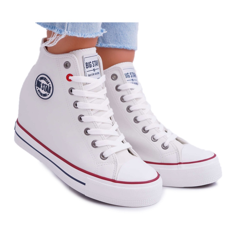 Tênis feminino Big Star White EE274616 branco