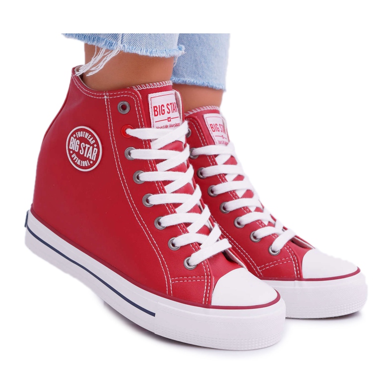 Tênis feminino Big Star Red EE274614 vermelho