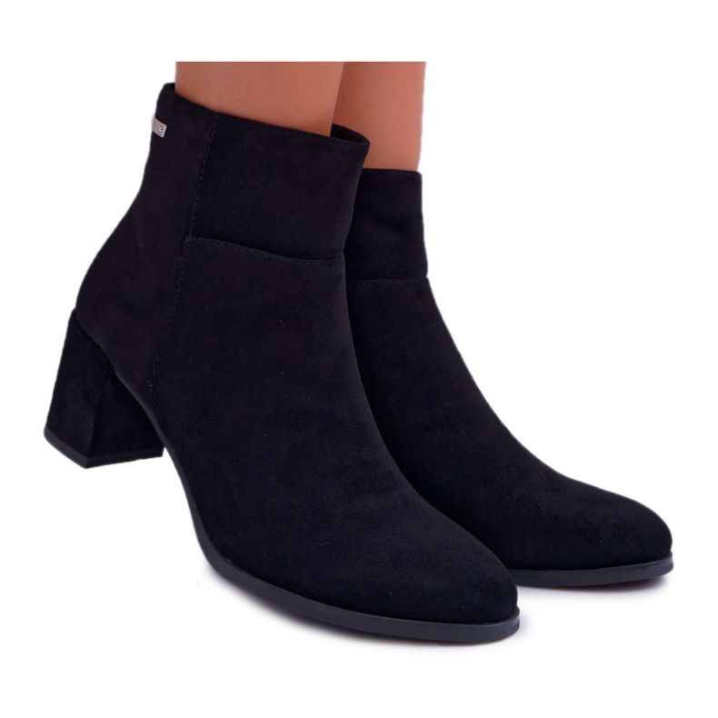Botas femininas de salto alto Sergio Leone Pretas BT522 preto