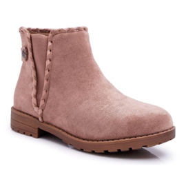 POPA Botas infantis de salto baixo Khaki Sicarro cáqui